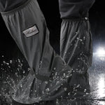 Rain Shoe Covers Waterproof Anti-Slip Rainproof Motorcycle Shoe Covers High Long Tube Waterproof Shoe Covers Non-Slip Thickened Outdoor Riding Sandproof Snowproof