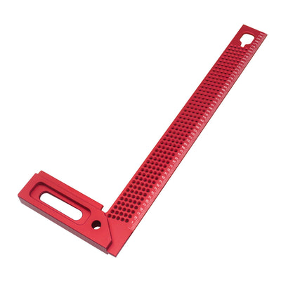 LinkMejor 300mm Woodworking Scriber Precision Woodworking Square Aluminum Framing & Mitre Square L-type Scribe Marking Line Drawing Ruler Essential for Professional and DIY Woodworking Projects