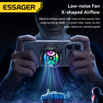 LinkMejor K51 Magnetic Digital Display Phone Cooler Semiconductor Cooling RGB Gaming Radiator 3 Speed Adjustable Silent Fan for iPhone Android Universal Phone Gaming Cooler