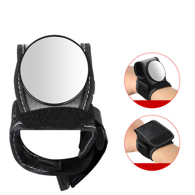 LinkMejor Portable Bicycle Mirror HD Cycling Wrist Mirror Safety Rearview Mirrors MTB Road Bike Rear View Convex Mirror