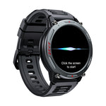 LinkMejor ZEUS 4 PRO 1.43inch AMOLED Display 5ATM Waterproof AI Voice Assistant bluetooth Call Heart Rate Blood Pressure Blood Oxygen Monitor Sleep Monitoring Body Temperature Detection Multi-sport Modes Music Playback Smart Watch