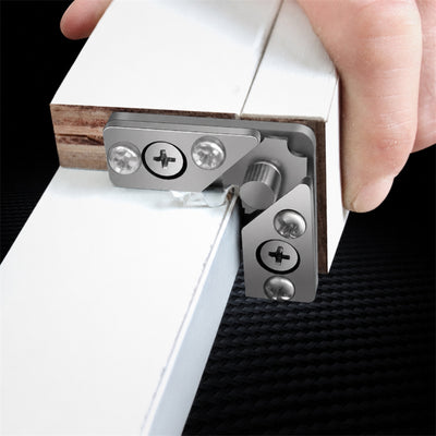Stainless Steel Chamfering Tool Fixed Plate Edge Banding Corner Trimmer Replaceable Blade Repair Angle Brace