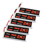 5Pcs LinkMejor 3.8V 450mAh 80C/160C 1S Lipo Battery PH2.0 Plug for Happymodel Crux3 EMAX EZ Tinyhawk II 75mm Tiny7 Happymodel Snapper7