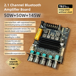 ZK-TB21 Pro Bluetooth Amplifier Board 50W+50W+145W 2.1 Channel Subwoofer Audio Receiver Lossless Decoding