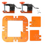 LinkMejor Woodworking Router Corner Radius Template Aluminium Alloy Handle-Free Grooving Arc Angle Positioning Jig R20-R35 Corner Radius