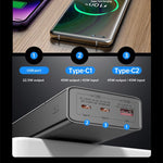 TECLAST H20 Pro PD45W 73Wh 20000mAh Power Bank with Digital Display Screen External Battery Power Supply with 2 Inputs & 3 Outputs Support UFCS PD QC SCP FCP AFC Fast Charging for iPhone 17 17Pro 16 Pro Max 15 14 13 for Huawei Mate XTs