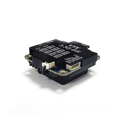 3.3GHz 6W VTX 16CH FPV Video Transmitter Adjustable Power 25-6000mW FPV Transmitter W/Fan MMCX Antenna for Racing Drones