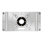 Aluminum Alloy Router Tablet Insert Plate for Woodworking Benches for Trim Routers Wood Trimming Milling Tools with Accessories