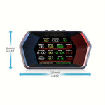 Weiying P17 Car Head Up Display HUD Smart Gauge GPS Beidou Dual Mode Positioning LCD Screen OBD scanner Digital Gauges for Universal Car