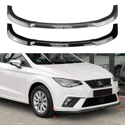 Car Front Bumper Lip Lower Diffuser Splitter Spoiler Body Kit For Seat Ibiza MK5 Standard/FR 2018-2024+
