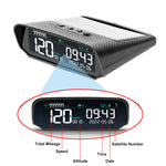 Car Solar GPS Head Up Display Wireless Speedometer Display Speed Time Date Auto Adjust Screen Brightness Car Clock