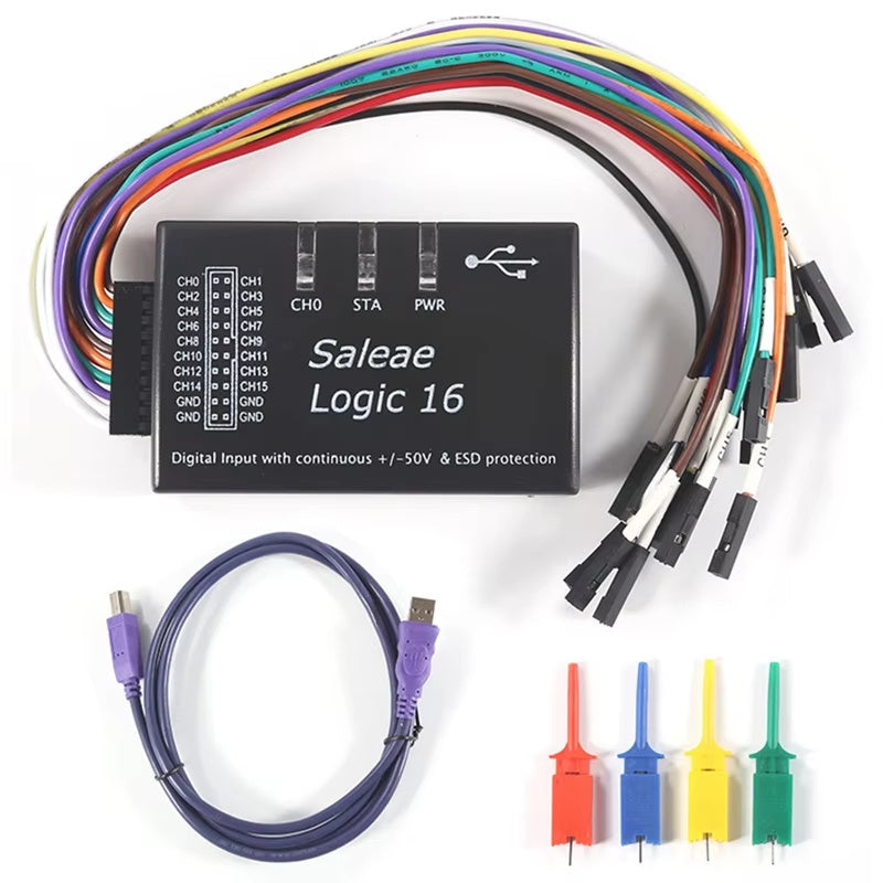 Saleae Logics USB Logics Analyzer Multi System for Official Version Sample Rate 100M 16 Channels Instruments
