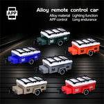 LinkMejor HG4-221/222 RTR 1/64 2.4G Mini RC Car Alloy Shell Hummer Off-Road Climbing Truck Support App Remote Controlled LED Light Simulated Vehicle Three Speed Cruise Control Desktop Toys Model Collection Gift For Boys