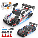 LinkMejor 8607 RTR 1/24 2.4G 4WD 30km/h Drift RC Car GTR Mini Race High Speed Racing LED Light On-Road Radio Control Vehicles Models Toys