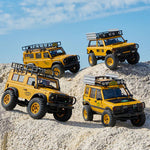 LinkMejor FCX24M RTR 1/24 2.4G 4WD RC Car for Land Rover Camel Trophy Edition Rock Crawler Off-Road Climbing Truck Two Speed LED Lights Vehicles Models Oil Filled Shocks Toys