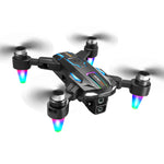 LinkMejor A22 WiFi FPV with Electrically Adjustable Camera Optical Flow Hover Automatic Obstacle Avoidance Detachable Camera Display Screen LED Brushless Foldable RC Drone Quadcopter RTF