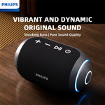 PHILIPSTAS3209 IPX7 Waterproof Speaker Portable bluetooth 5.3 Speaker 57mm Large-sized Speaker Shocking Bass RGB Lighting TWS Hands-free Call Support AUX TF Card Playback Outdoors Speakers