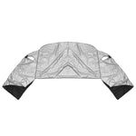 Front Windshield Half Cover Screen Out Blind Window Wrap Frost Black For Van
