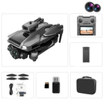LinkMejor M66 MAX 5G WiFi FPV with Folded LCD Screen Camera Controller HD Dual Camera Servo Gimbal 360° Obstacle Avoidance Brushless RC Drone Quadcopter RTF