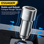 LinkMejor ES-CC16 89W 2-Port USB PD Car Charger Adapter USB-A+USB-C PD QC3.0 Support FCP SCP VOOC Fast Charging for iPhone 15 14 13 Pro for Huawei Nova Flip for Samsung Galaxy Z Flip6