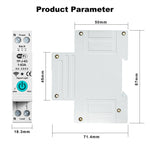 Smart WiFi Circuit Breaker with Remote Control Voice Activation Adjustable Over Current Protection Energy Metering Easy Installation for Efficient Home Power Management