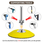 5pcs Hook and Loop Sanding Pads for Drill Attachment 2 Inch Foam Backing Compatible with Angle Grinders Sanding Polishing Pads 1/4 Shank