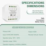 IH S09 1-4CH 16A WiFi Smart Switch Module Support Timing Function for Home Automation Tuya Smart Life APP Voice Control Works with Alexa Google Home