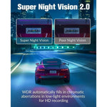 1080P Full HD 3 Lens Car Dashcam 2.1 inch Screen WiFi App Control G-sensor Car Driving Recorder Camera