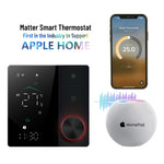 LinkMejor Wireless Matter Smart Thermostat Temperature Controller Wall-mounted 5A/16A Water Gas Boiler Heating Voice Control with Alexa Google Assistant