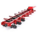 LinkMejor OH32N02 DIY KIT 1/32 RC Car Flatbed Semi Ramp Trailers Unassembled White Color Mini Truck Vehicles Models Toys