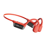 New Display Screen Bone Conduction Bluetooth 5.4 Earphone With 32GB Memory 360° Panoramic Sound High&Low Dual Diaphragm 3D Ultra-Sensory Display Screen IP68 Depth Wateproof and Sweatproof Earclips Sports Headphones