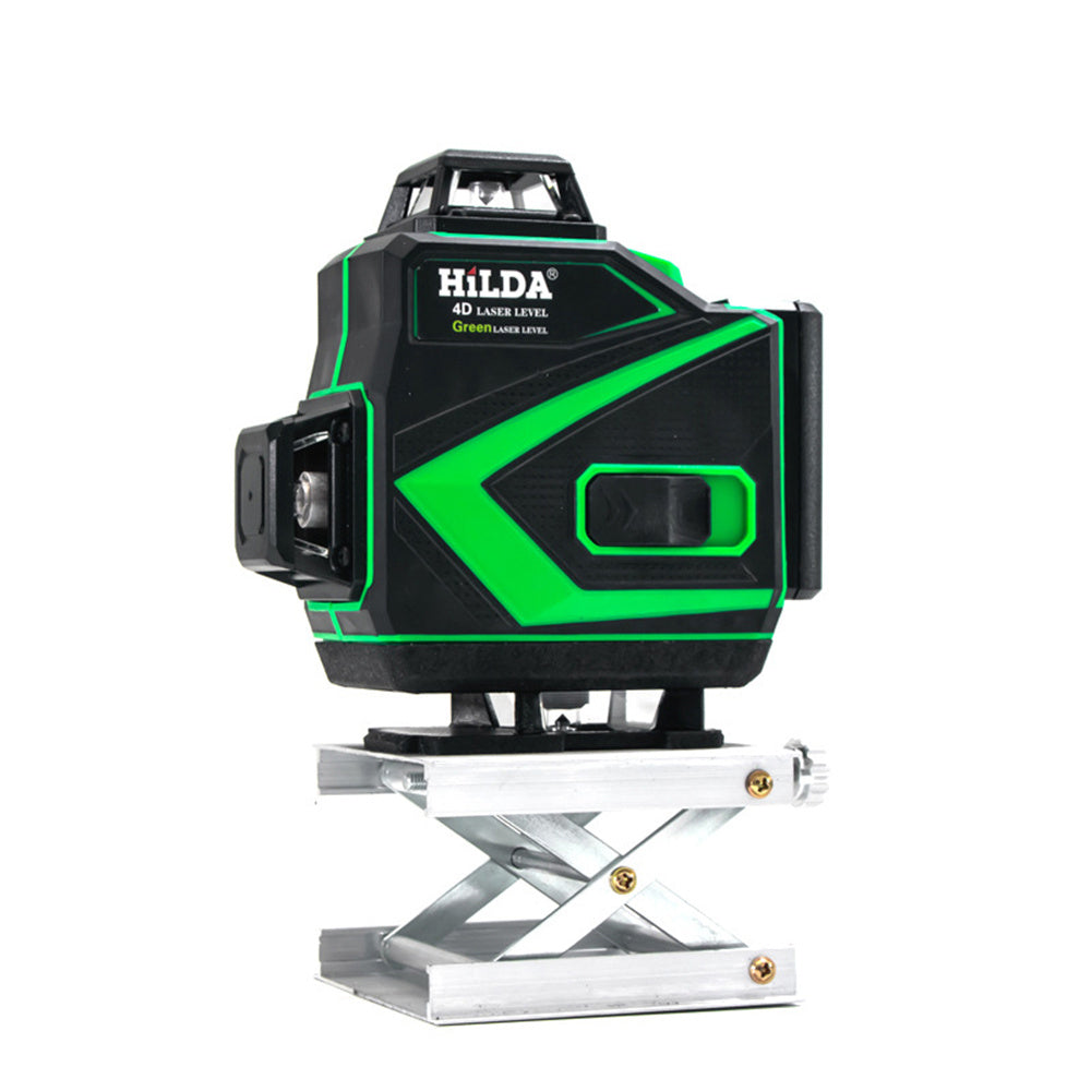 LinkMejor 16 Line Green Light Laser Level Double Batteries Meter Automatic Leveling Adjustable Precision EU Plug for Construction