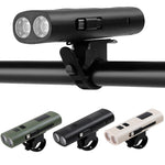 LinkMejor 400LM 2000mAh Type-C Charging Bicycle Headlight 3 Gears COB Side Light Battery Level Display Waterproof Power Bank Front Bike Light for Night Riding