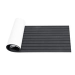 Marine Flooring Faux Teak EVA Foam Boat Decking Sheet Grey+Black 2400x600x6mm