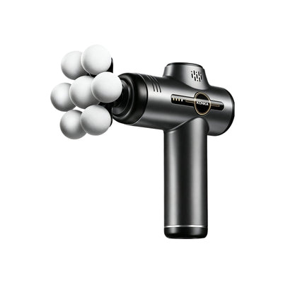 LinkMejor V1B 7-Head Professional Massage Gun with 9 Massage Heads & LCD Display 99 Speed Levels Adjustable Quiet Operation Portable Muscle Massager for Home Use