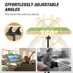 LinkMejor 1500 Piece Adult Puzzle Table Portable Wooden Puzzle Board Table with Drawers Adjustable Height 4 Tilt Angles Transparent Lid Non-Slip Felt Surface A Perfect Gift for Mom