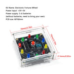 10 LED Lucky Wheel DIY Kit NE555 CD4017 Beginner Circuit Assembly Random Number Game Kit PCB Material Educational STEM Electronic