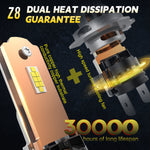 Z8 LED Headlight Bulbs 3500LM Super Bright 6500K White CSP Chips Canbus Error Free Plug-in-Play Headlamp Conversion Kit With Fan
