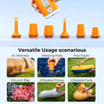 GR-156 Ultra-Portable Outdoor Pump 5.0kPa High Pressure Air Pumping Vacuum Mosquito Repellent Lamp Function All-in-one Inflate for Camping Hiking Sports