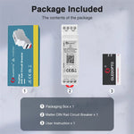 LinkMejor GL-DR-001M Matter Din Rail Relay Switch ON OFF Function WiFi App Voice Control 16A Max Housekeeping Appliance