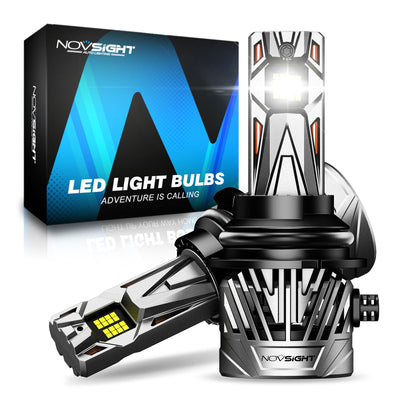 Novsight A500-N95 2PCS 130W 30000LM LED Headlight Bulbs 6500K Bright White Car Front LED Headlights IP68 Waterproof Level