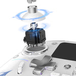 Tri-mode Wireless Gaming Controller with 2 Inch HD Screen Hall Joysticks and Hall Triggers RGB Lighting for PC Switch iOS Android 4 Programmable Back Buttons Six-axis Sensory SN-2403