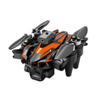 LinkMejor K12 MAX Three Camera WiFi FPV with LCD Screen Controller Servo Gimbal 360° Obstacle Avoidance Brushless Foldable RC Drone Quadcopter RTF