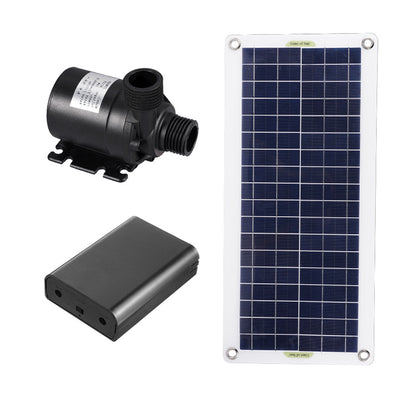 50W 800L/H Solar Panel Power Bank WaterPump Set Ultra-quiet Submersible Water Pump Motory Fish Pond Garden Fountain Decoration