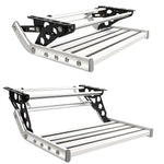Aluminum Alloy Folding RV Step Model DX0109 Anti Skid Telescopic Single Layer Pedal Lightweight Compact Design Maximum Load Capacity 150kg Easy Installation