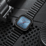 LinkMejor 36MM Large Dial Fashion Square Men's Quartz Watch Waterproof Luminous Calendar Clock Stainless Steel Business Casual Wristwatch