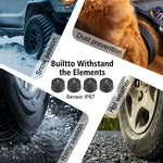 Solar Charging TPMS Car Tire Pressure Monitoring System Digital LCD Display Four-wheel Pressure Real-time Monitorings