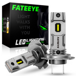 LinkMejor A700-F8 H7 6500K 2PCS 50W Car Headlight LED Bulbs 10000LM Waterproof 12V-24V LED Front Headlamp White Light