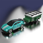 LinkMejor Q231 Q232 RTR 1/64 2.4G RWD Mini Drift RC Car Alloy Body Shell LED Light Support App Remote Control Optional Trailer Three Speed On-Road Racing Vehicles Models Boys Gifts Toys