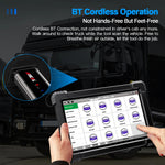 LinkMejor X7HD Diesel Truck Scanner OBDII Diagnostic Tool Heavy Duty Diesel Truck Scan Tool Heavy Duty Truck Scanner Professional Full System 12V 24V Oil Regen ECU Reset Battery OBD2 Diagnostic Tool